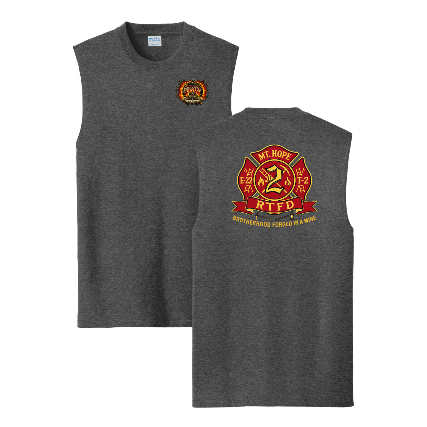 Mt. Hope Fire Core Cotton Sleeveless Tee