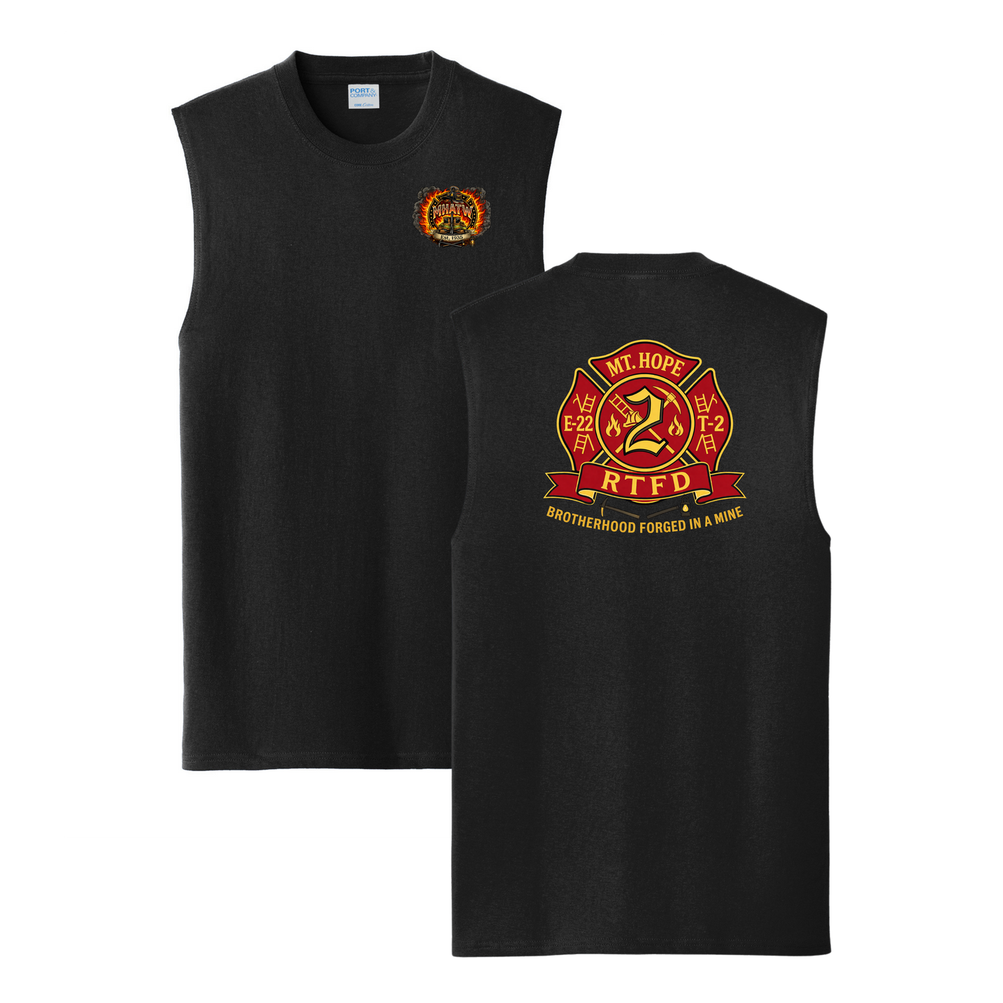 Mt. Hope Fire Core Cotton Sleeveless Tee