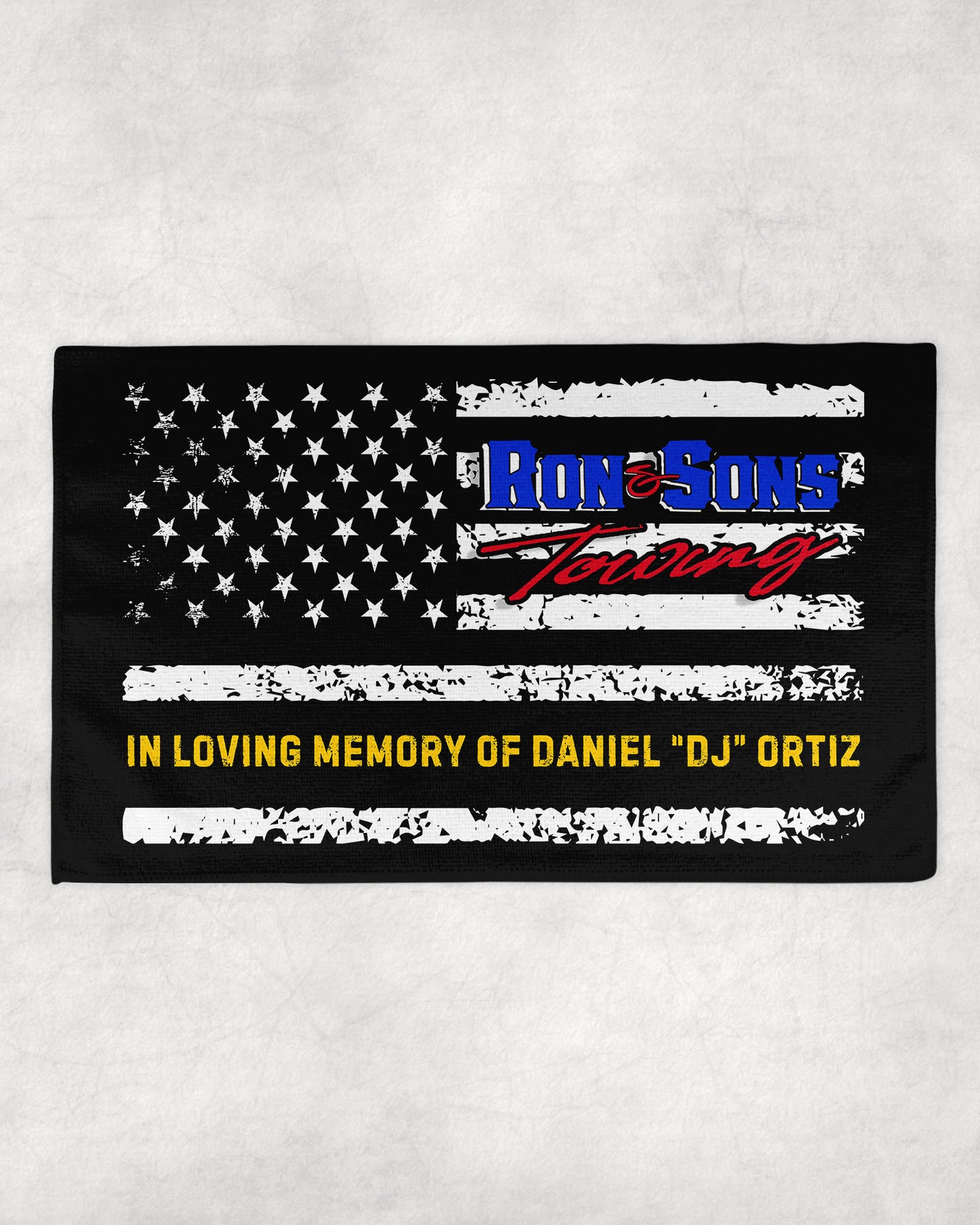 Ron & Sons Memorial Flag Rally Towel - DJ Ortiz
