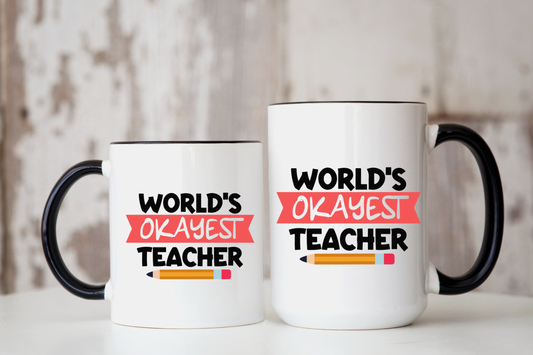 World's Okayest Teacher Mug