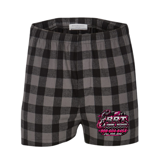 BRT Men's Double Brushed Flannel Boxers