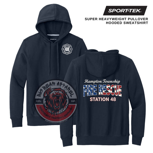 Hampton Fire Super Heavyweight Pullover Hooded Sweatshirt