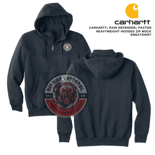 Denville Fire Carhartt® Rain Defender® Paxton Heavyweight Hooded Zip Mock Sweatshirt