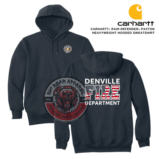 Denville Fire Carhartt® Rain Defender® Paxton Heavyweight Hooded Sweatshirt