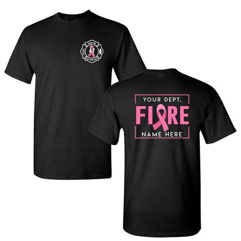 Fire Department Breast Cancer Awareness T-Shirt