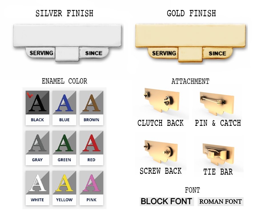 Smith & Warren | One-Piece Name Plate (Serving Since)