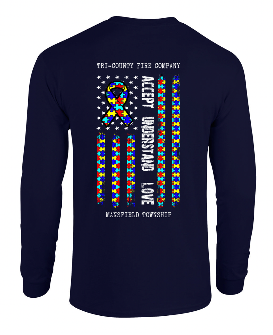 Tri-County Long Sleeve Autism Awareness T-Shirt