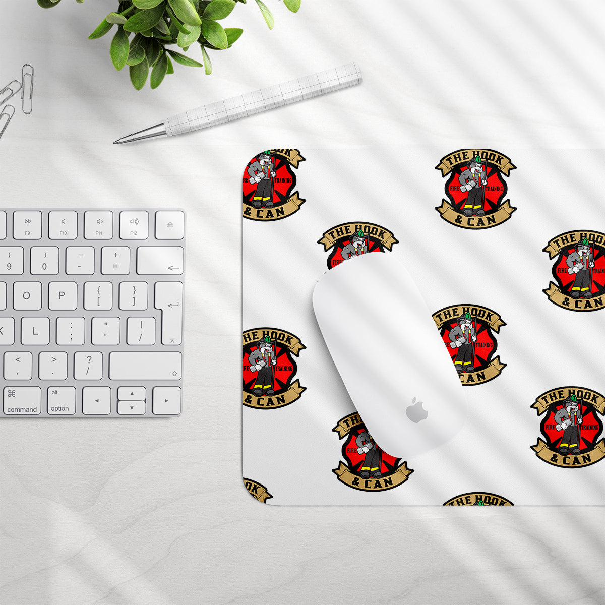 The Hook & Can Mouse Pad (Maltese Logo)